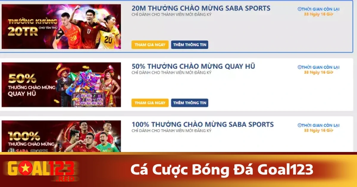 Cá Cược Bóng Đá Goal123 3 Các loại kèo phổ biến tại Goal123